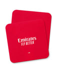 Coaster with the Arsenal 2026-27 Home football shirt design by RIPA Football
