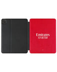 iPad case with the Arsenal 2026-27 Home football shirt design by RIPA Football