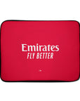 Laptop sleeve with the Arsenal 2026-27 Home football shirt design by RIPA Football