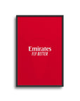 Print with the Arsenal 2026-27 Home football shirt design by RIPA Football