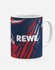 Mug with the FC Köln 2026-27 Third football shirt design by RIPA Football