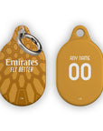 AirTag holder with the AC Milan 2026-27 Goalkeeper football shirt design by RIPA Football
