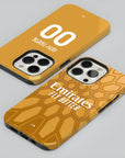 Phone case with the AC Milan 2026-27 Goalkeeper football shirt design by RIPA Football