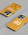 Phone case with the AC Milan 2026-27 Goalkeeper football shirt design by RIPA Football