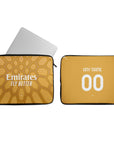 Laptop sleeve with the AC Milan 2026-27 Goalkeeper football shirt design by RIPA Football