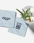 Coaster with the Ajax 2026-27 Third football shirt design by RIPA Football