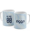 Mug with the Ajax 2026-27 Third football shirt design by RIPA Football