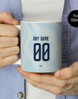 Mug with the Ajax 2026-27 Third football shirt design by RIPA Football