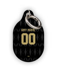 AirTag holder with the Aston Villa 2026-27 Away football shirt design by RIPA Football