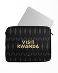 Laptop sleeve with the Aston Villa 2026-27 Away football shirt design by RIPA Football