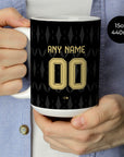 Mug with the Aston Villa 2026-27 Away football shirt design by RIPA Football