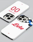 Phone case with the Atalanta 2026-27 Away football shirt design by RIPA Football