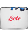 Laptop sleeve with the Atalanta 2026-27 Away football shirt design by RIPA Football