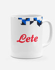 Mug with the Atalanta 2026-27 Away football shirt design by RIPA Football