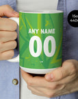 Mug with the Atlas 2026-27 Goalkeeper football shirt design by RIPA Football