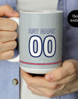 Mug with the Atlético Madrid 2026-27 Third football shirt design by RIPA Football