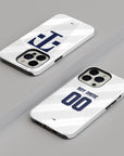 Phone case with the Bayern Munich 2026-27 Away football shirt design by RIPA Football