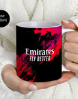 Mug with the Benfica 2026-27 Third football shirt design by RIPA Football