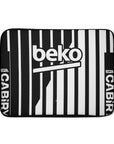 Laptop sleeve with the Besiktas 2026-27 Away football shirt design by RIPA Football