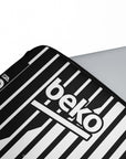 Laptop sleeve with the Besiktas 2026-27 Away football shirt design by RIPA Football