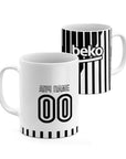 Mug with the Besiktas 2026-27 Away football shirt design by RIPA Football