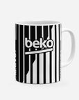 Mug with the Besiktas 2026-27 Away football shirt design by RIPA Football