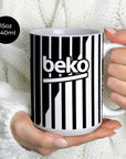 Mug with the Besiktas 2026-27 Away football shirt design by RIPA Football