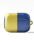 AirPods case with the Boca Juniors 2026 Prematch football shirt design by RIPA Football