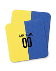 Coaster with the Boca Juniors 2026 Prematch football shirt design by RIPA Football