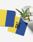 Coaster with the Boca Juniors 2026 Prematch football shirt design by RIPA Football