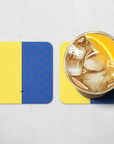 Coaster with the Boca Juniors 2026 Prematch football shirt design by RIPA Football
