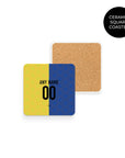 Coaster with the Boca Juniors 2026 Prematch football shirt design by RIPA Football