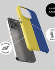 Phone case with the Boca Juniors 2026 Prematch football shirt design by RIPA Football