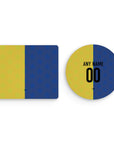 Mouse pad with the Boca Juniors 2026 Prematch football shirt design by RIPA Football