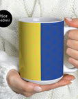Mug with the Boca Juniors 2026 Prematch football shirt design by RIPA Football
