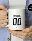 Mug with the Borussia Mönchengladbach 2026-27 Home football shirt design by RIPA Football