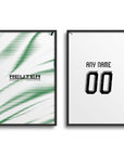 Print with the Borussia Mönchengladbach 2026-27 Home football shirt design by RIPA Football