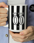 Mug with the Botafogo 2026 Home football shirt design by RIPA Football
