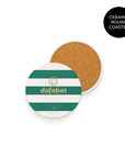 Coaster with the Celtic 2026-27 Home football shirt design by RIPA Football