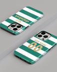 Phone case with the Celtic 2026-27 Home football shirt design by RIPA Football