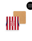 Coaster with the Chivas Guadalajara 2026-27 Home football shirt design by RIPA Football
