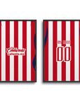Print with the Chivas Guadalajara 2026-27 Home football shirt design by RIPA Football