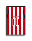 Print with the Chivas Guadalajara 2026-27 Home football shirt design by RIPA Football