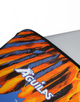 Laptop sleeve with the Club América 2026-27 Prematch football shirt design by RIPA Football