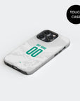 Phone case with the Club León 2026-27 Away football shirt design by RIPA Football