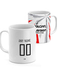 Mug with the Necaxa 2026-27 Training football shirt design by RIPA Football