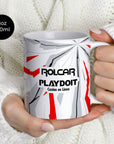 Mug with the Necaxa 2026-27 Training football shirt design by RIPA Football