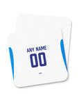 Coaster with the Cruz Azul 2026-27 Away football shirt design by RIPA Football