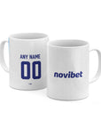 Mug with the Cruz Azul 2026-27 Away football shirt design by RIPA Football