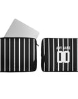 Laptop sleeve with the Corinthians 2026 Away football shirt design by RIPA Football